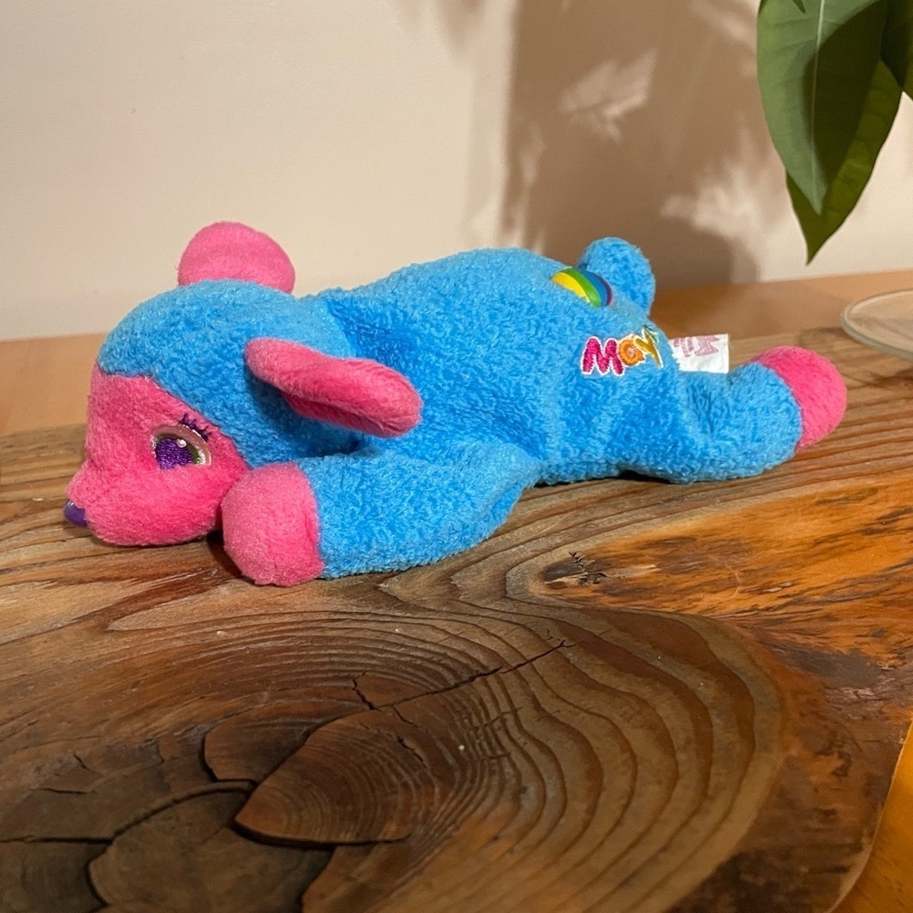 Vintage Rare Lisa Frank Mayzi Blue Pink Lamb Beanie Plush Easter Bean Bag 8”​​​​